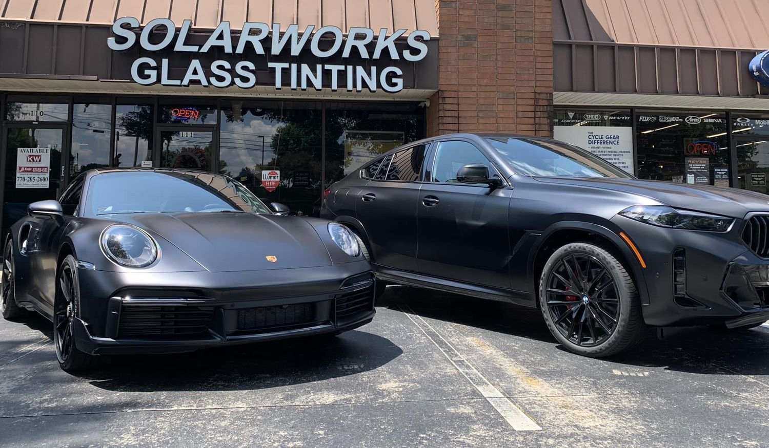 paint protection film installed on 2 cars