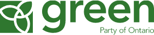 A green logo for the party of ontario