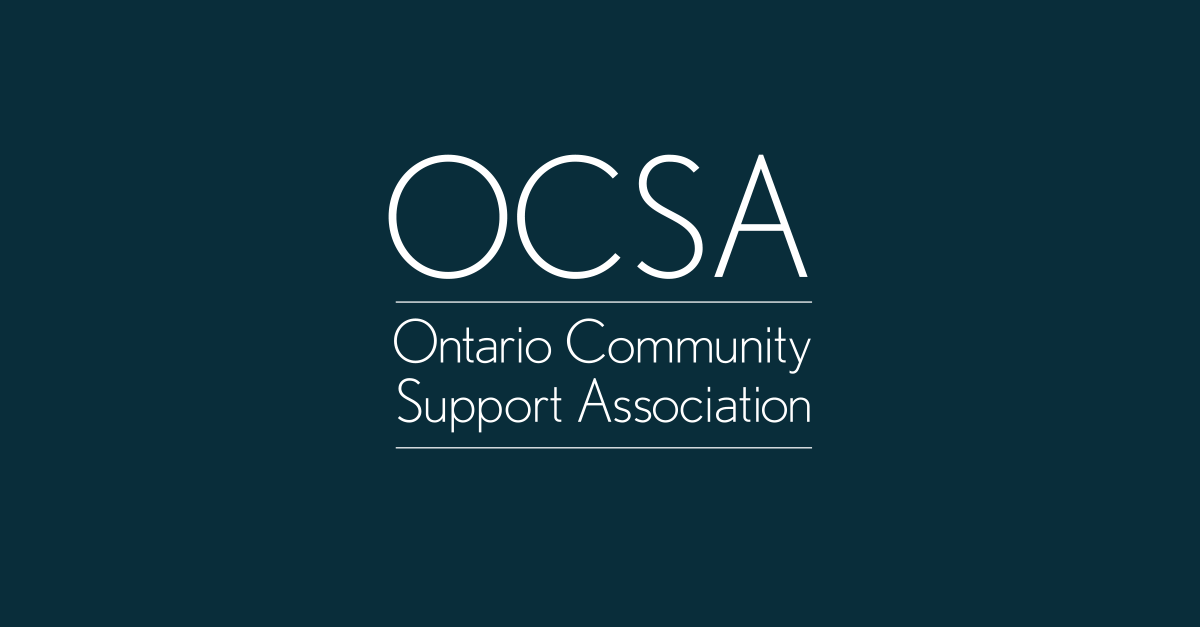 The logo for the ontario community support association