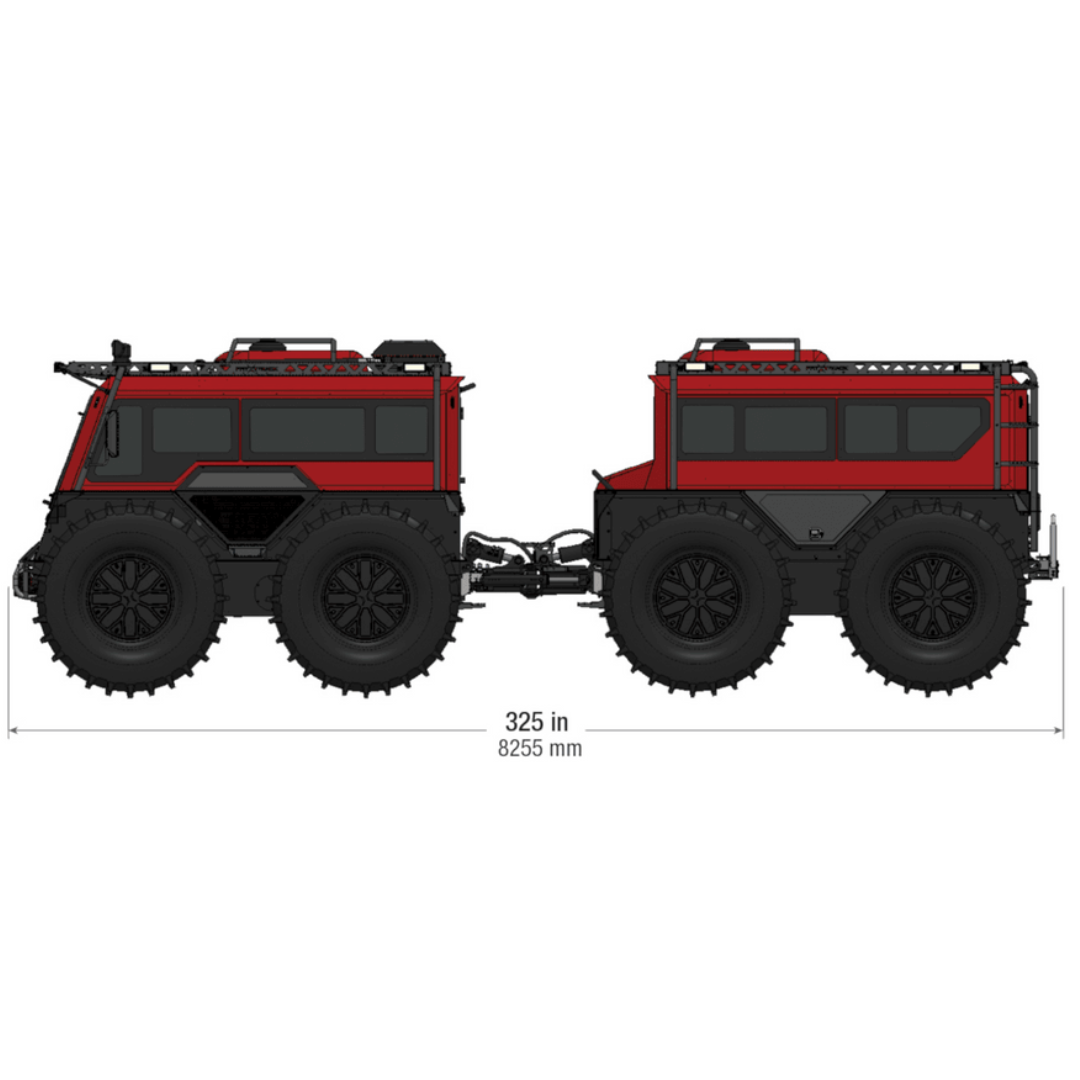 Fat Truck 8x8 Wagon, a line drawing.