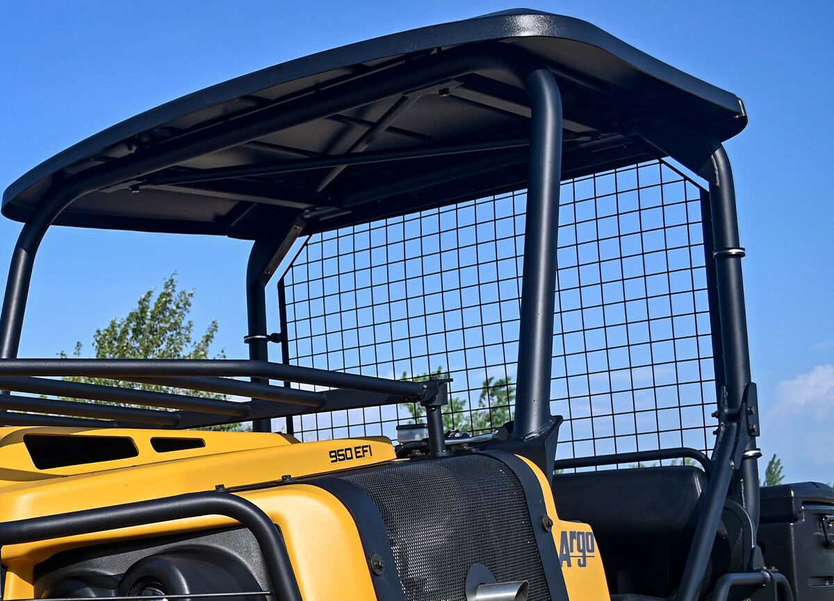 a yellow and black vehicle with the word argo on it