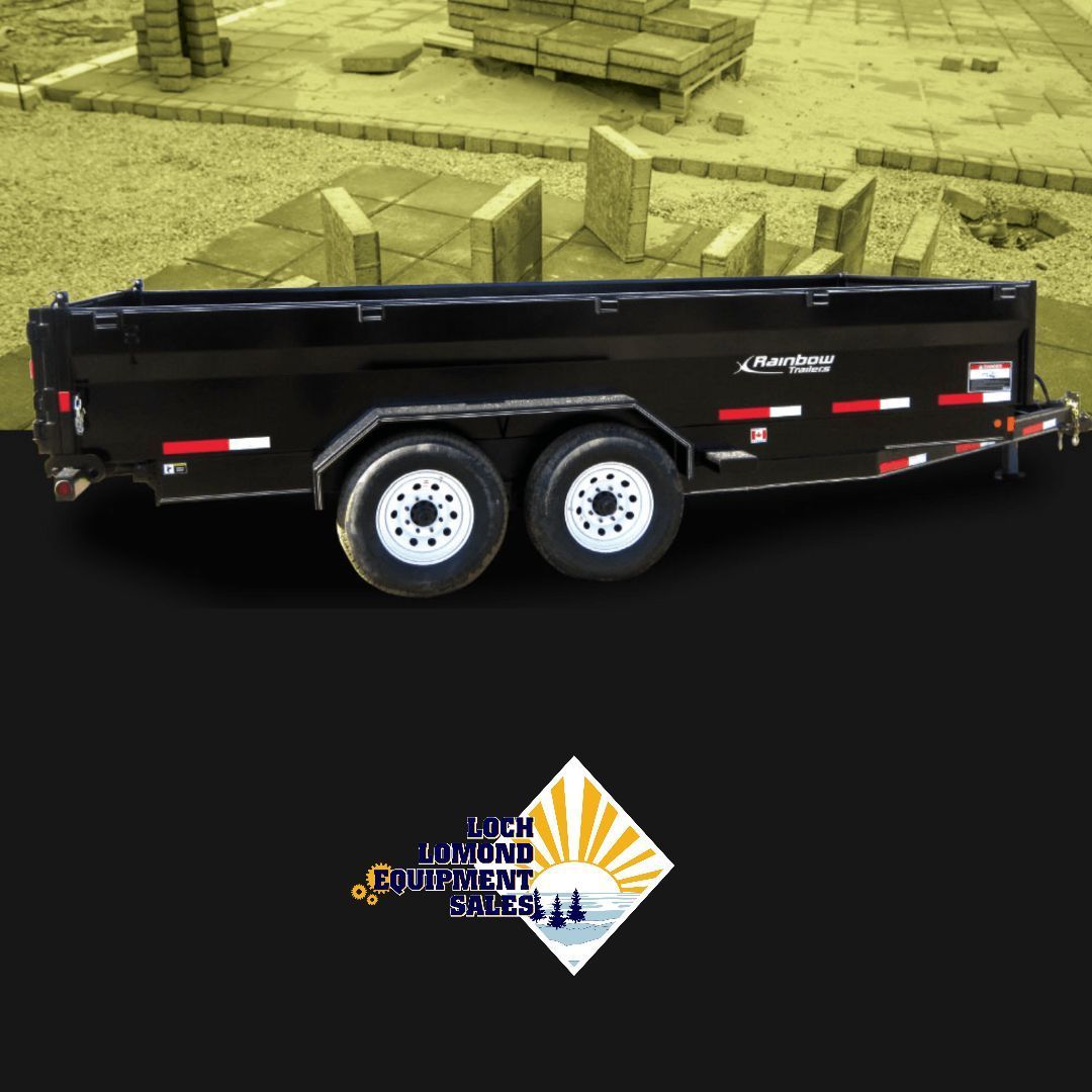 A dump trailer designed for your job can make hauling equipment or dumping fill easier. Loch Lomond Equipment Sales.