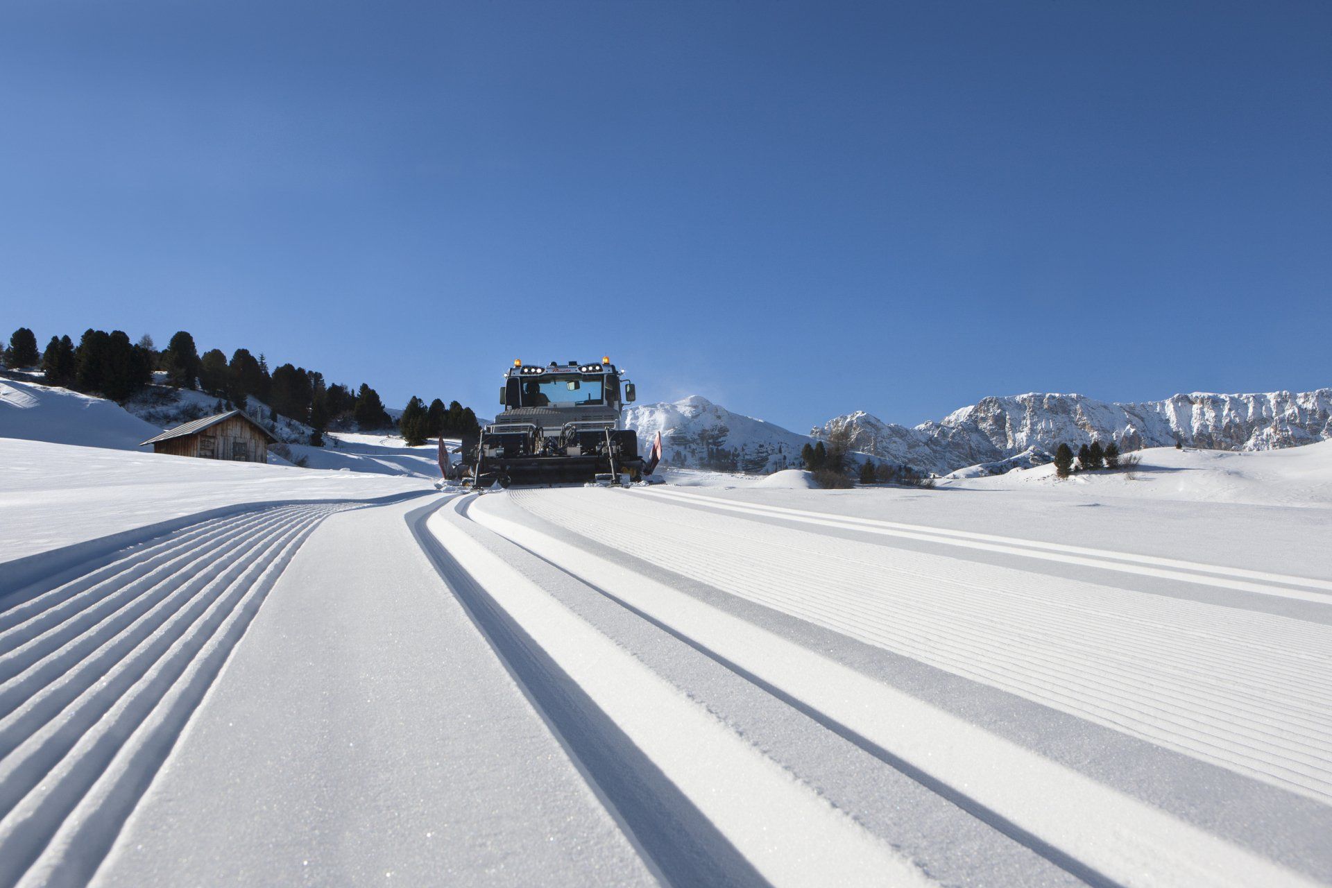 A Prinoth Husky snow groomer.