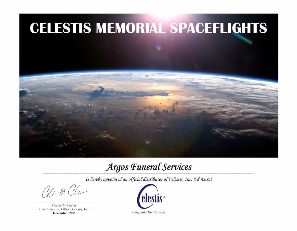 Earth from space with text