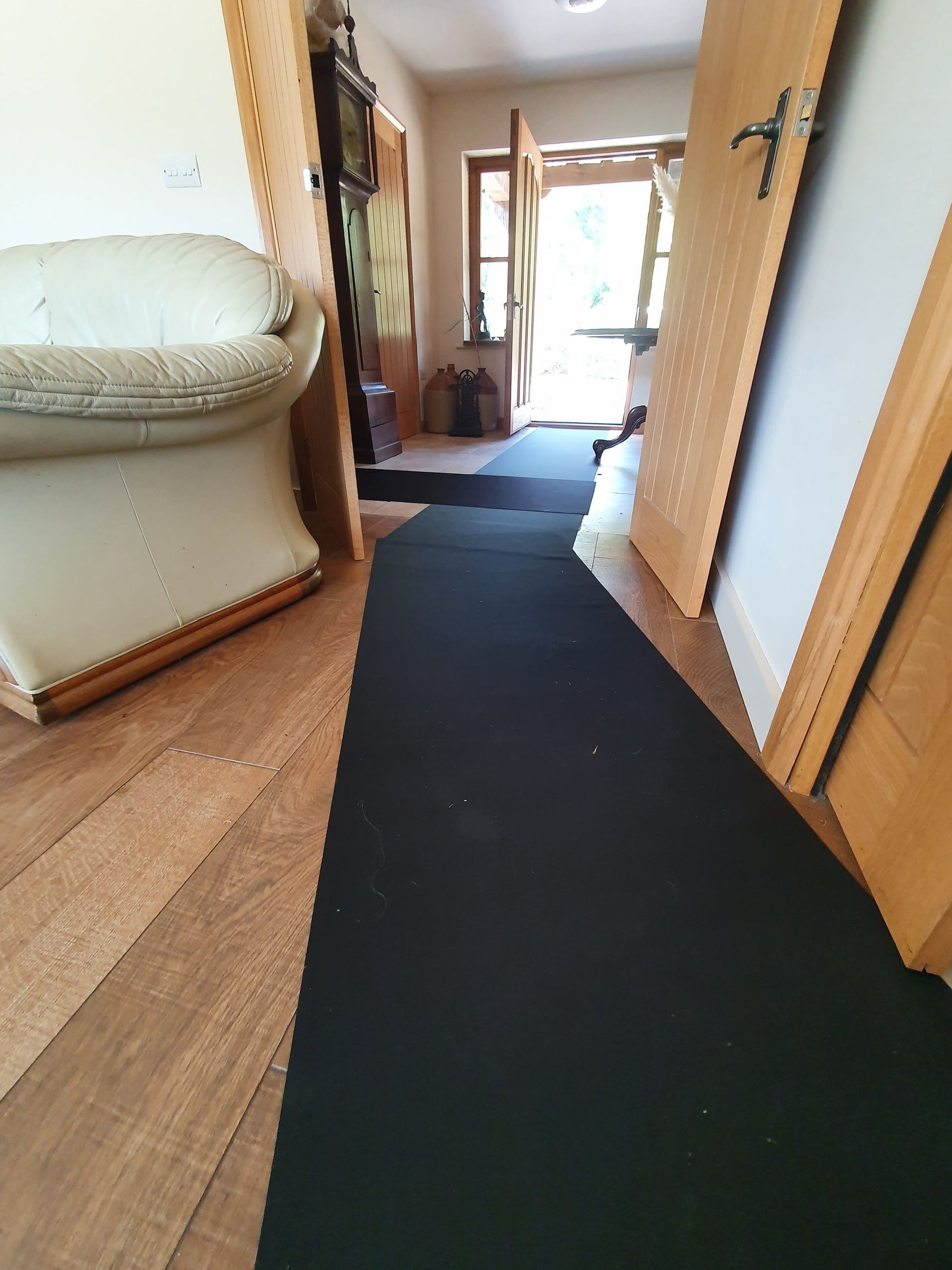 Floor protection used during a house move by simply moved ltd Ipswich