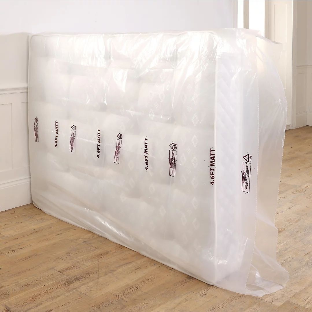 Mattress protection using polythene mattress bags used during a house move in Ipswich by Simply Moved Ltd