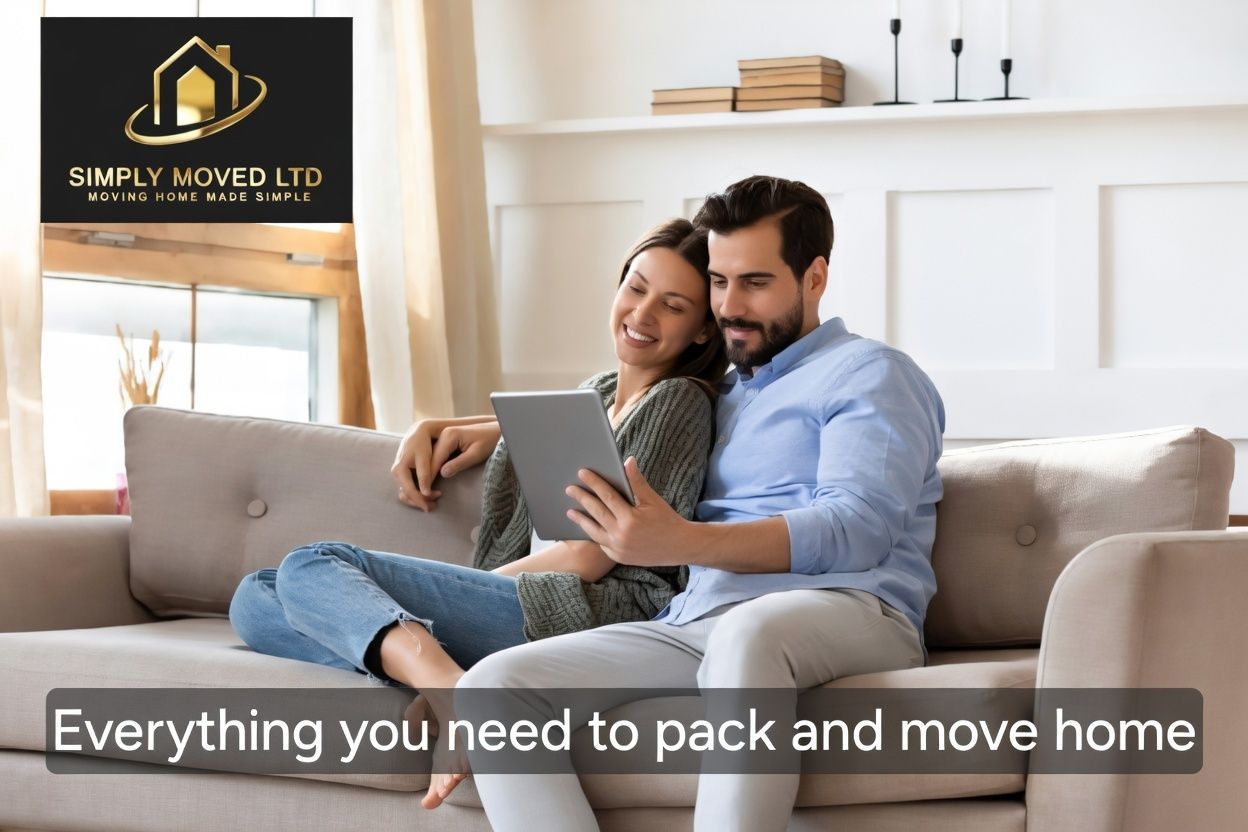 contact us for Everything required to pack and move home with simply moved ltd
packaging and moving boxes