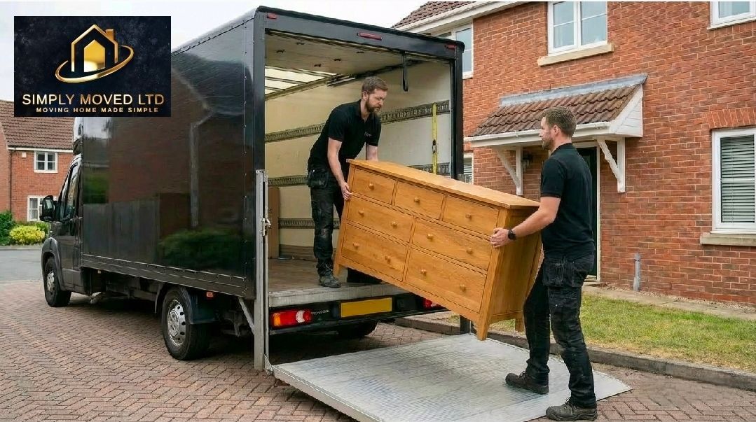 loading a removal van in Ipswich for Moving and storage company Simply Moved Ltd
