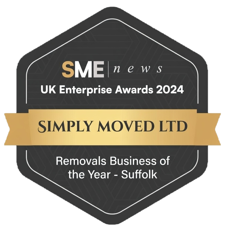 Ipswich Best Moving Company Simply Moved Ltd award for best family moving company suffolk