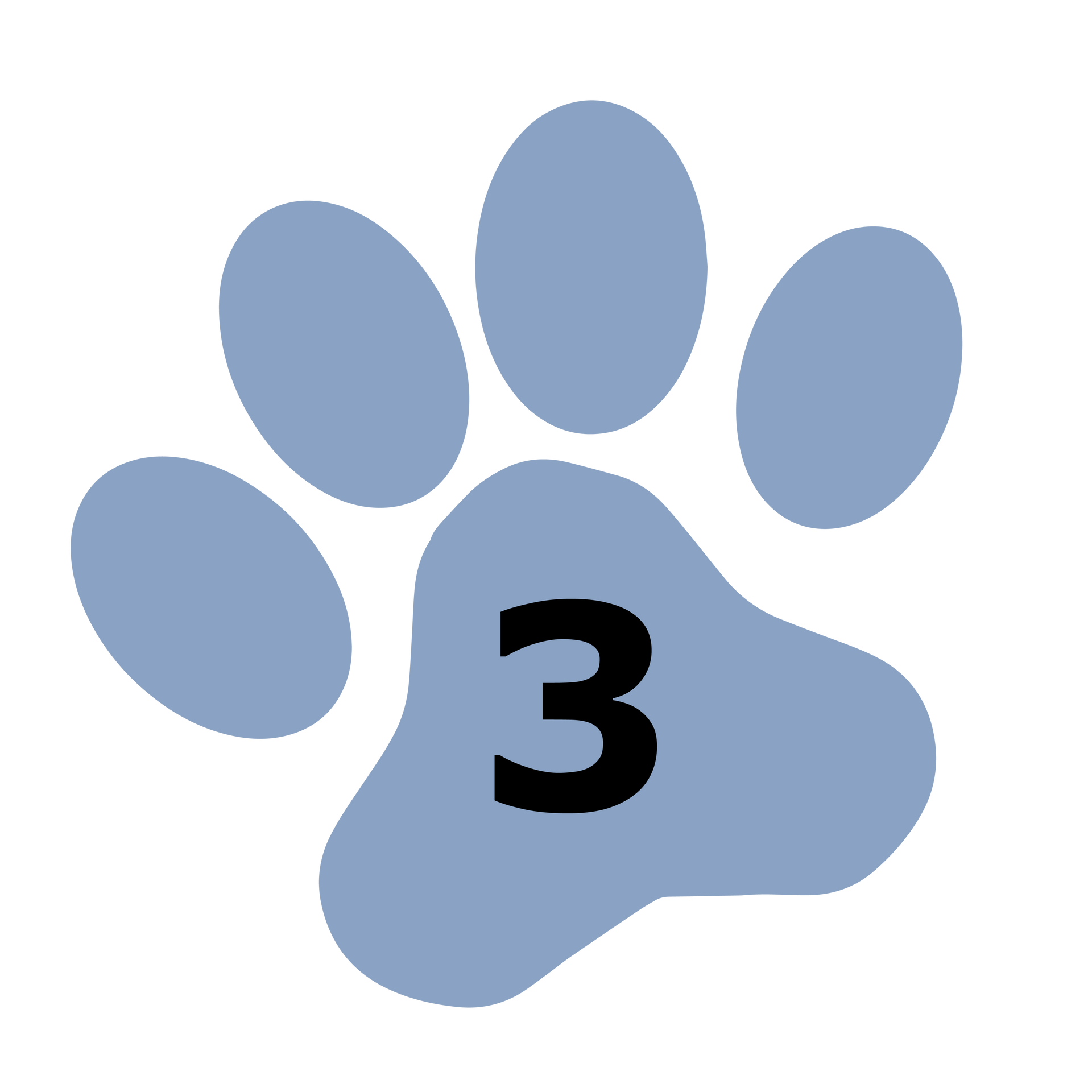 Paw Print with Number 3 | Medford, OR | Best Friends Animal Hospital Of East Medford Paw Print with Number 3 | Medford, OR | Best Friends Animal Hospital Of East Medford