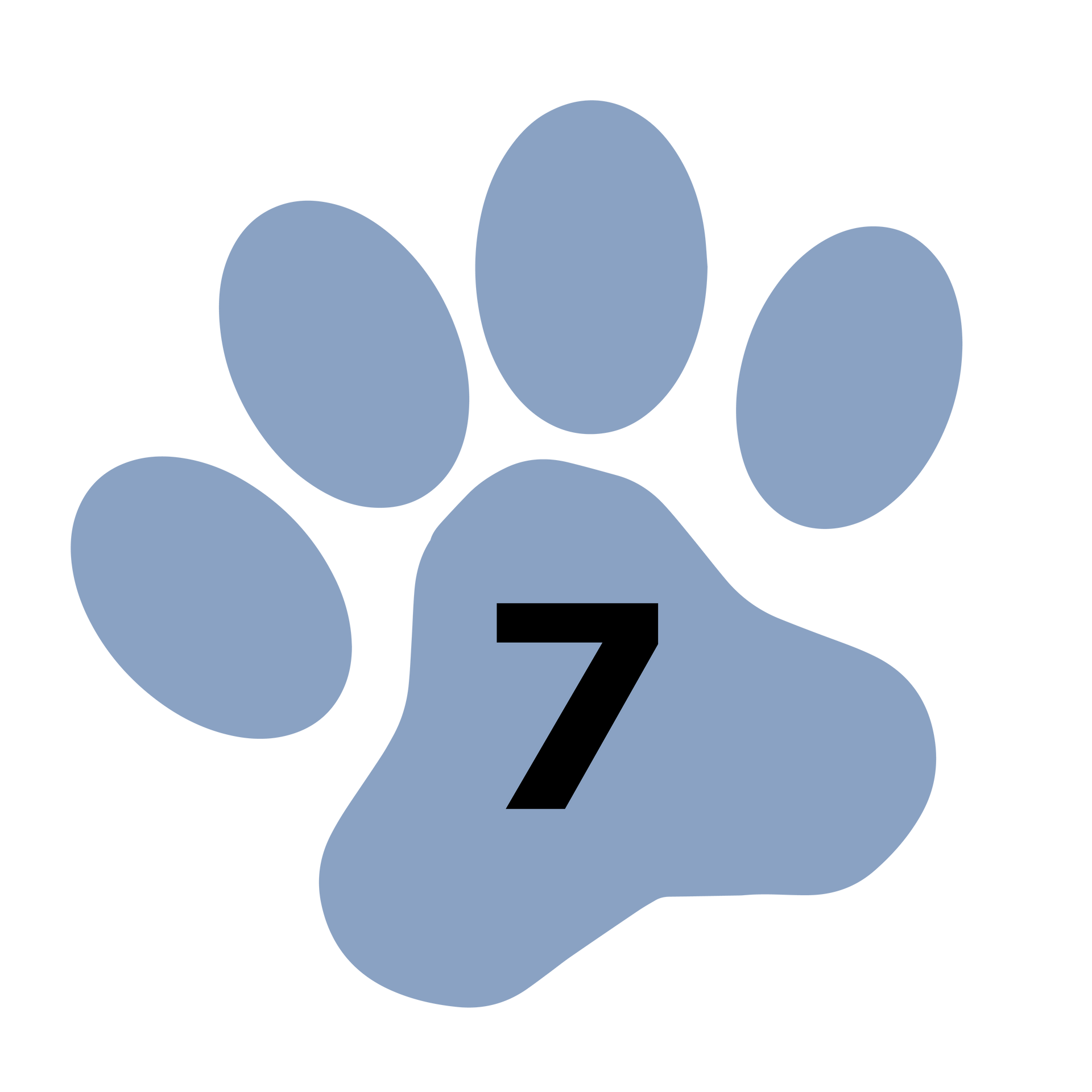 Paw Print with Number 7 | Medford, OR | Best Friends Animal Hospital Of East Medford Paw Print with Number 7 | Medford, OR | Best Friends Animal Hospital Of East Medford