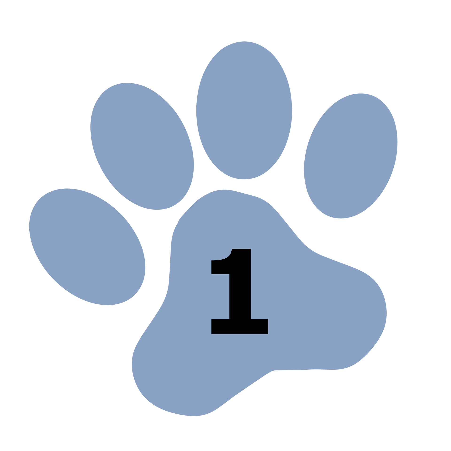 Paw Print with Number 1 | Medford, OR | Best Friends Animal Hospital Of East Medford Paw Print with Number 1 | Medford, OR | Best Friends Animal Hospital Of East Medford