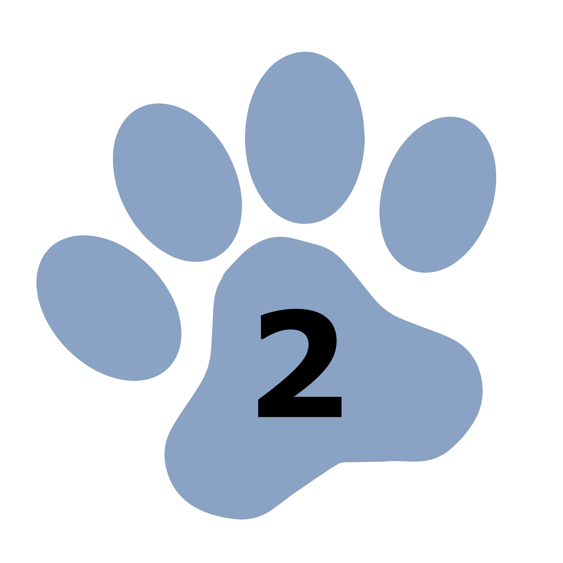 Paw Print with Number 2 | Medford, OR | Best Friends Animal Hospital Of East Medford Paw Print with Number 2 | Medford, OR | Best Friends Animal Hospital Of East Medford