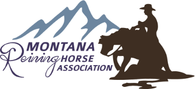 A logo for the montana reining horse association