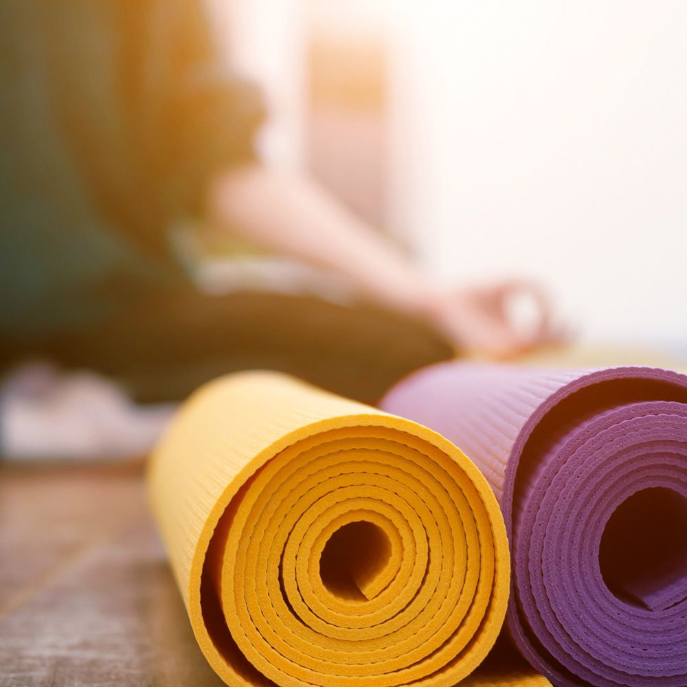 Yoga-Matten im Studio für Yoga und Pilates in Stuttgart Degerloch