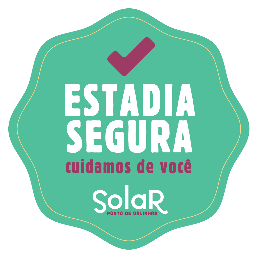 Um adesivo que diz estadia segura