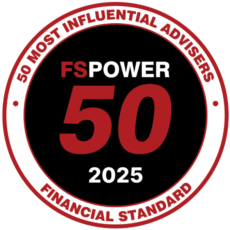 FS Power 50 logo, red and black. Reads