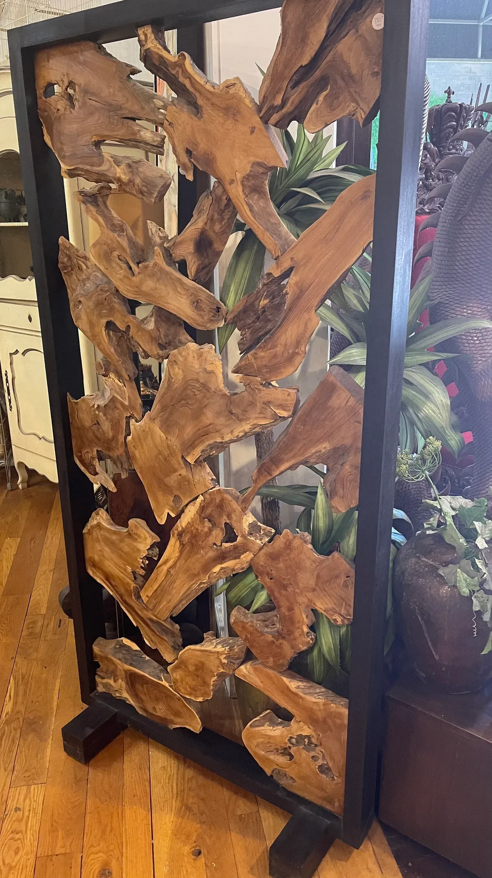 Teak Driftwood Wall Divider | ethenial.com
