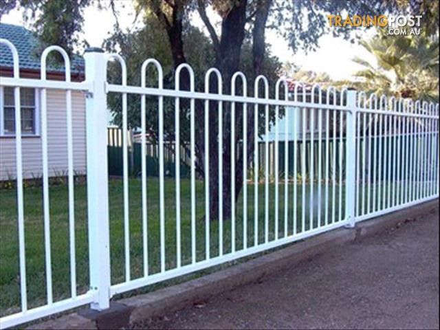 A White Fence With a Tree in the Background — Rearden Fencing Pty Ltd in Toronto, NSW