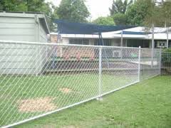 Gal Chainwire With Top and Bottom Rail and One Strand Cable Wire — Rearden Fencing Pty Ltd in Toronto, NSW