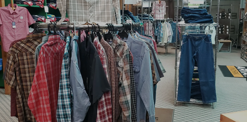 Image of Chaparral Clothing interior store displays
