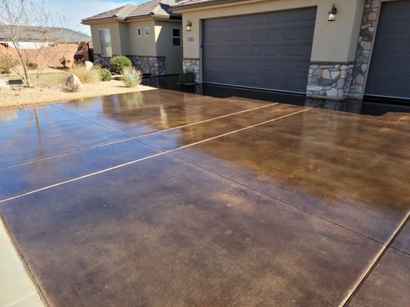 Acid Staining — St. George, UT — K.C. Concrete Coating