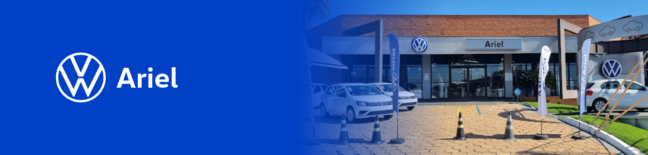 Uma foto de uma concessionária de automóveis Volkswagen Ariel