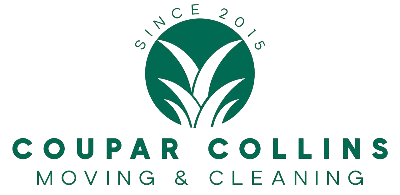 Coupar Collins Moving & Cleaning logo with “We’re hiring!” on green and cream background