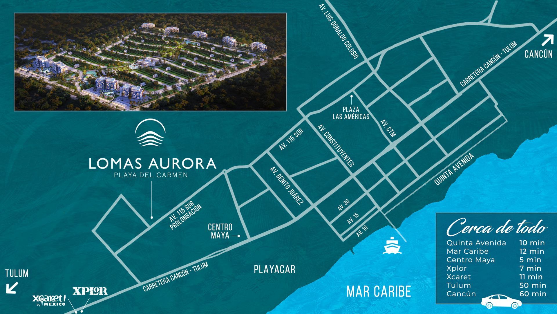 UBICACIÓN PLAYA DEL CARMEN