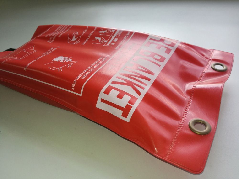 A Red Bag with The Word Blanket on It — Fireline 2000 Fire Equipment Pty Ltd in Browns Plain, QLD