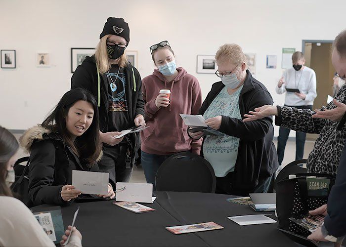 photographers sharing their prints at our last event