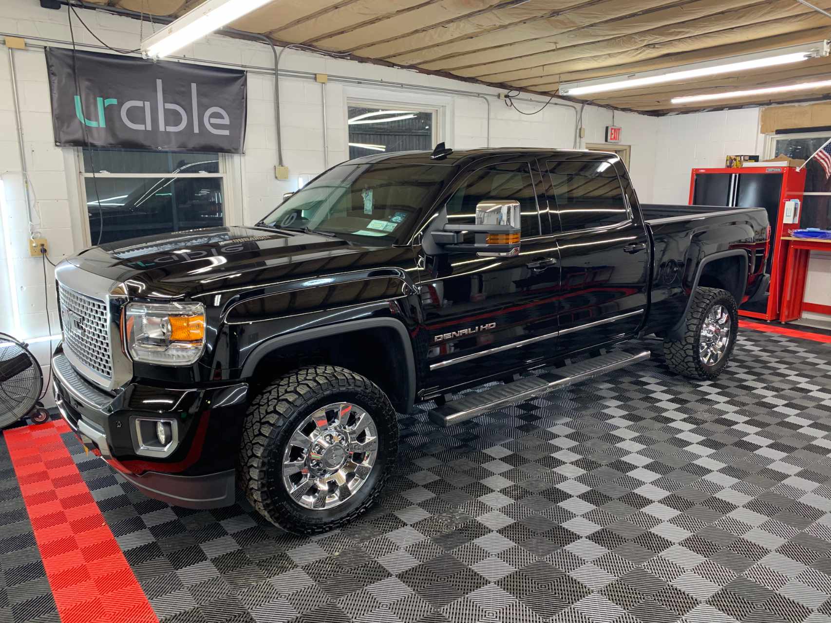 polished black gmc denali hd
