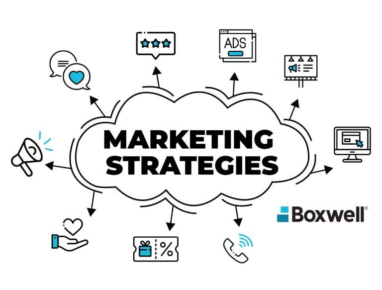 a cloud with the words marketing strategies on it
