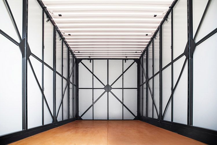 inside container