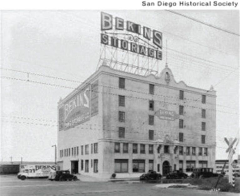 a black and white photo from the san diego historical society