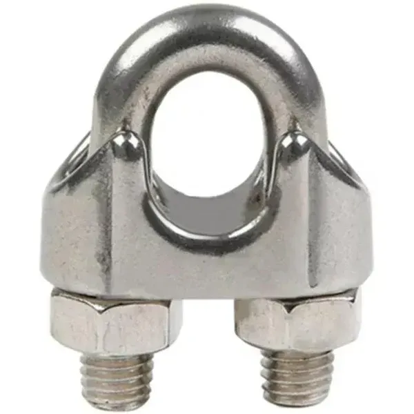 Clip de cable de acero inoxidable.