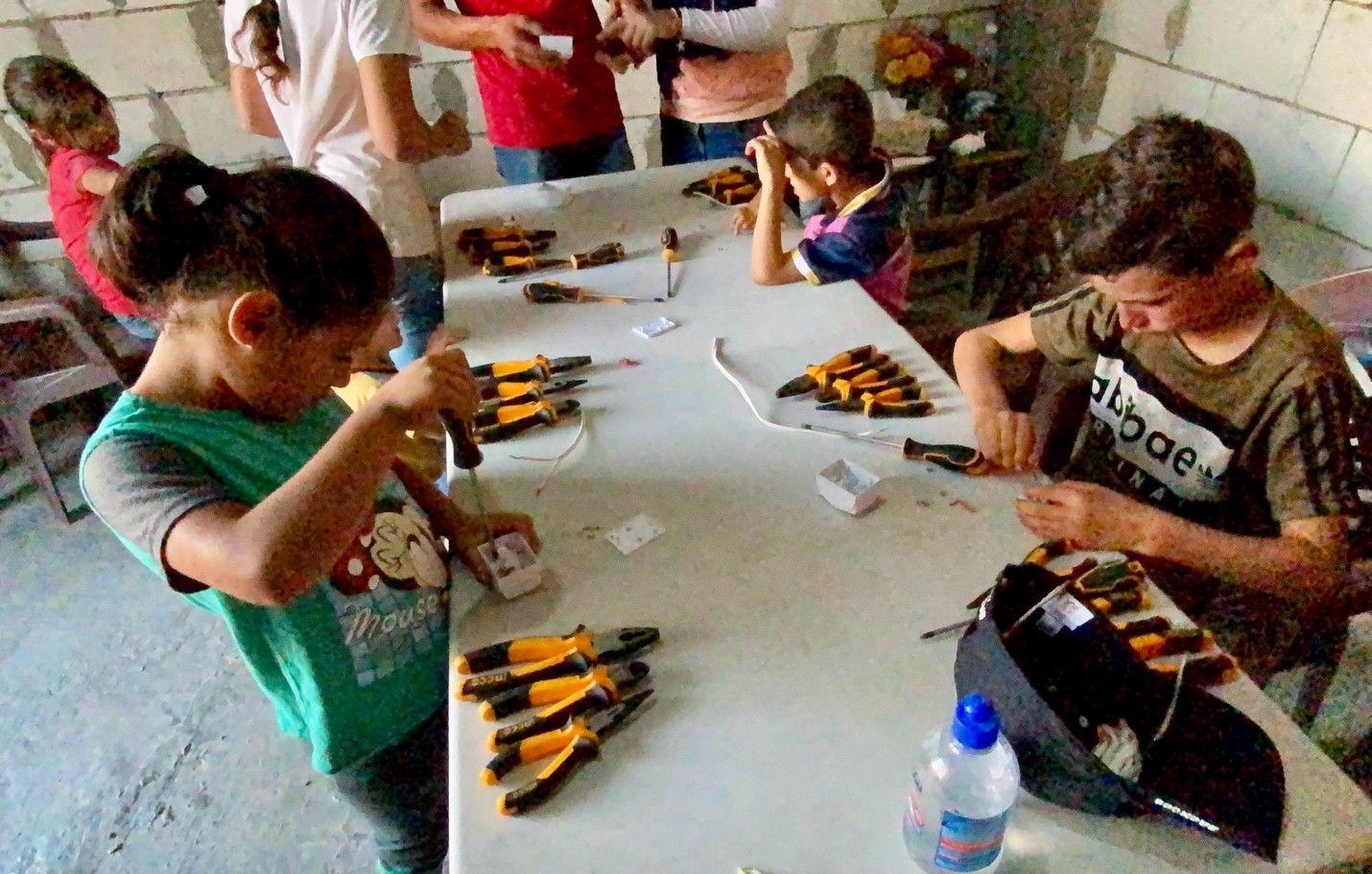 Kids helping in the Middle East