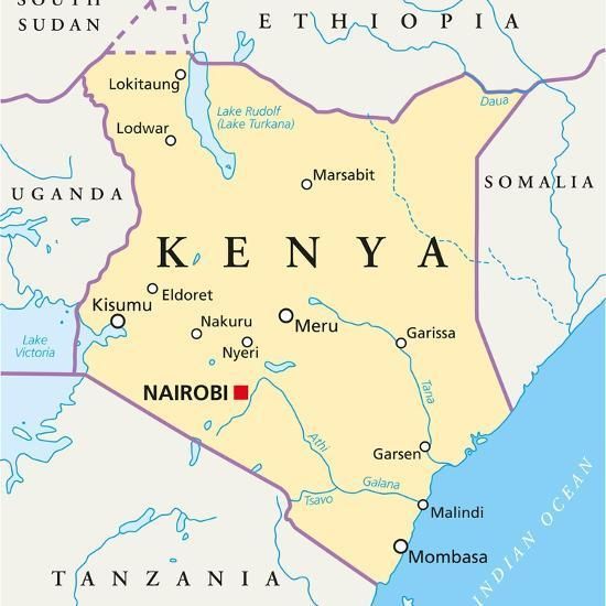 Map of Kenya