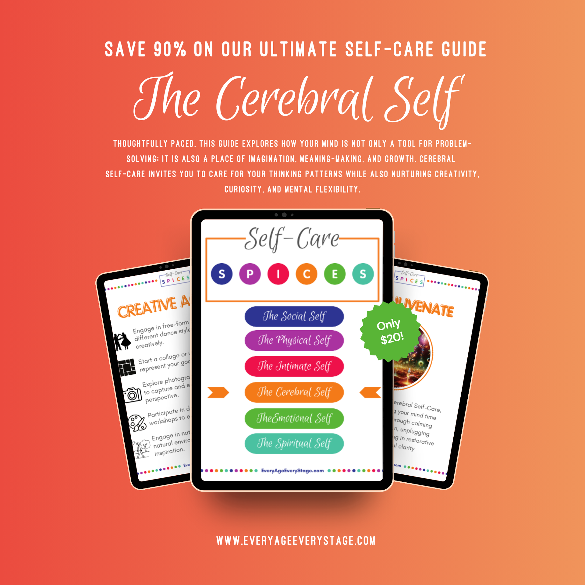 The Cerebral Spice Self-Care Workbook - Mental Wellness and Intellectual Growth