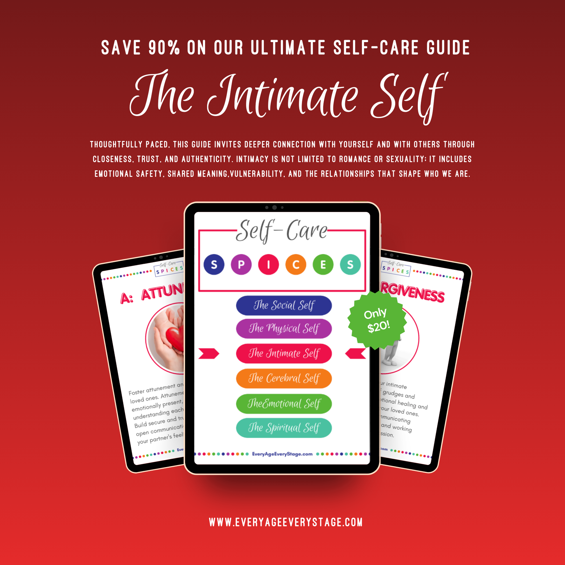 The Intimate Spice Self-Care Workbook - Emotional Intimacy and Authentic Connection