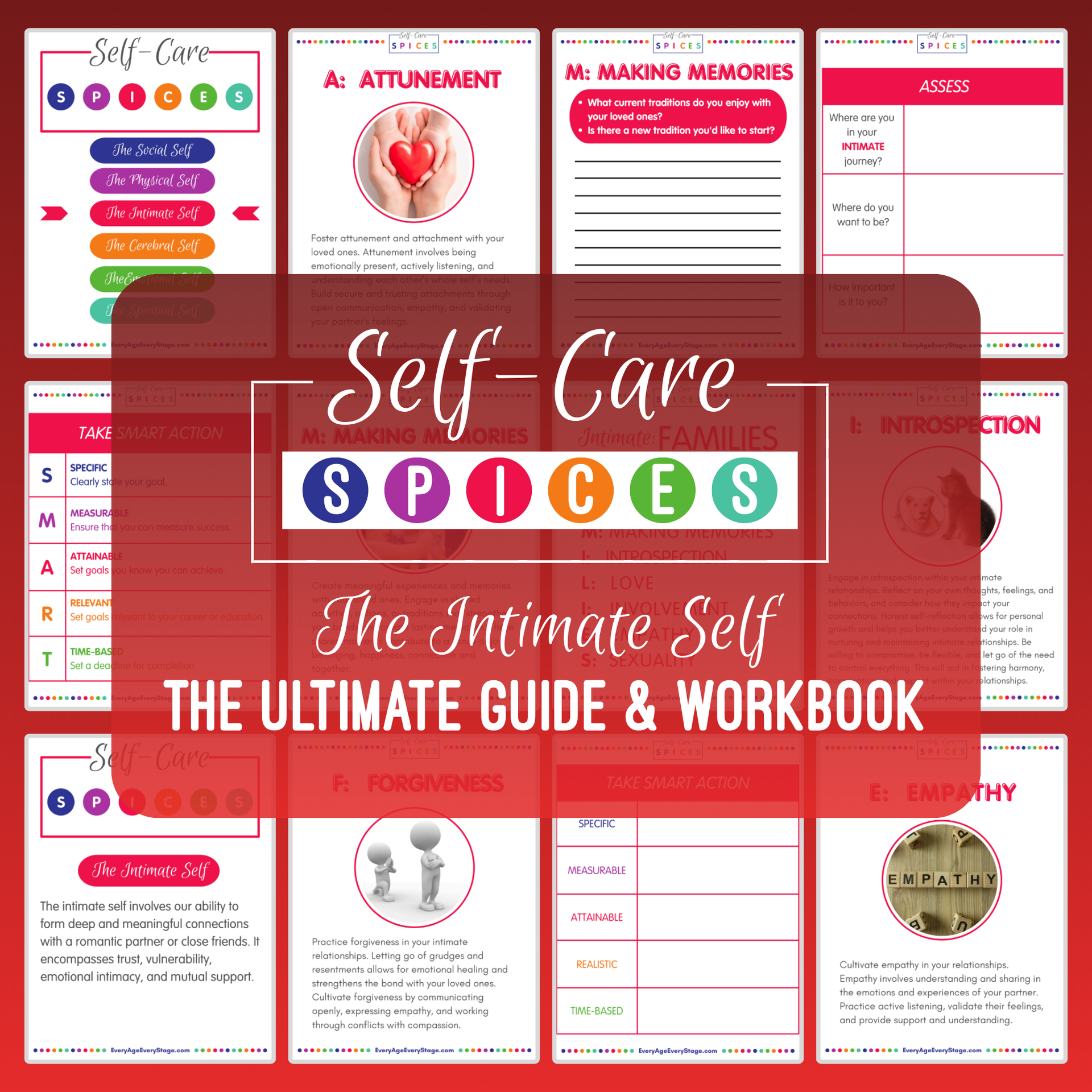The Intimate Spice Self-Care Workbook - Emotional Intimacy and Authentic Connection