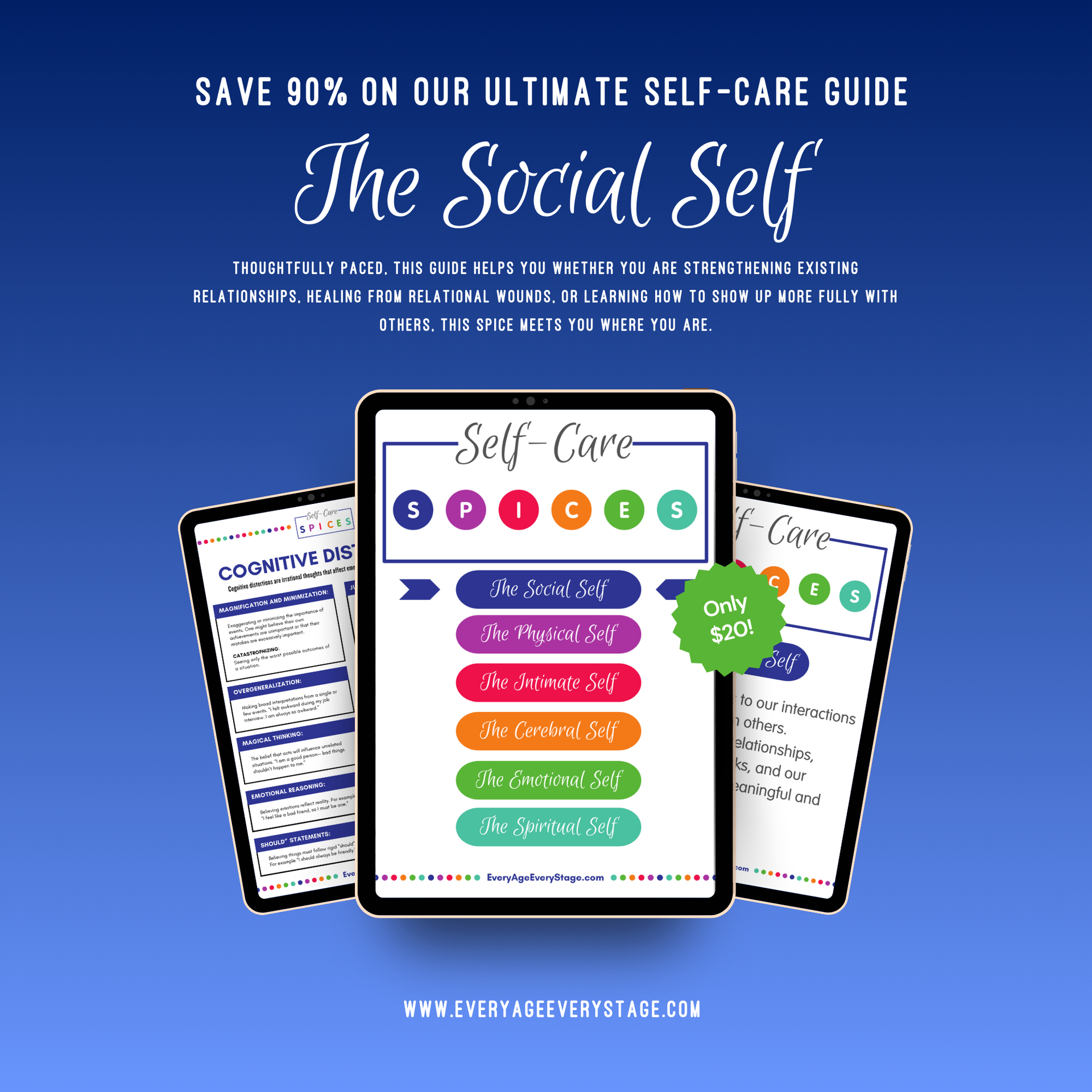 The Social Spice Self-Care Workbook - Social Wellbeing and Healthy Relationships