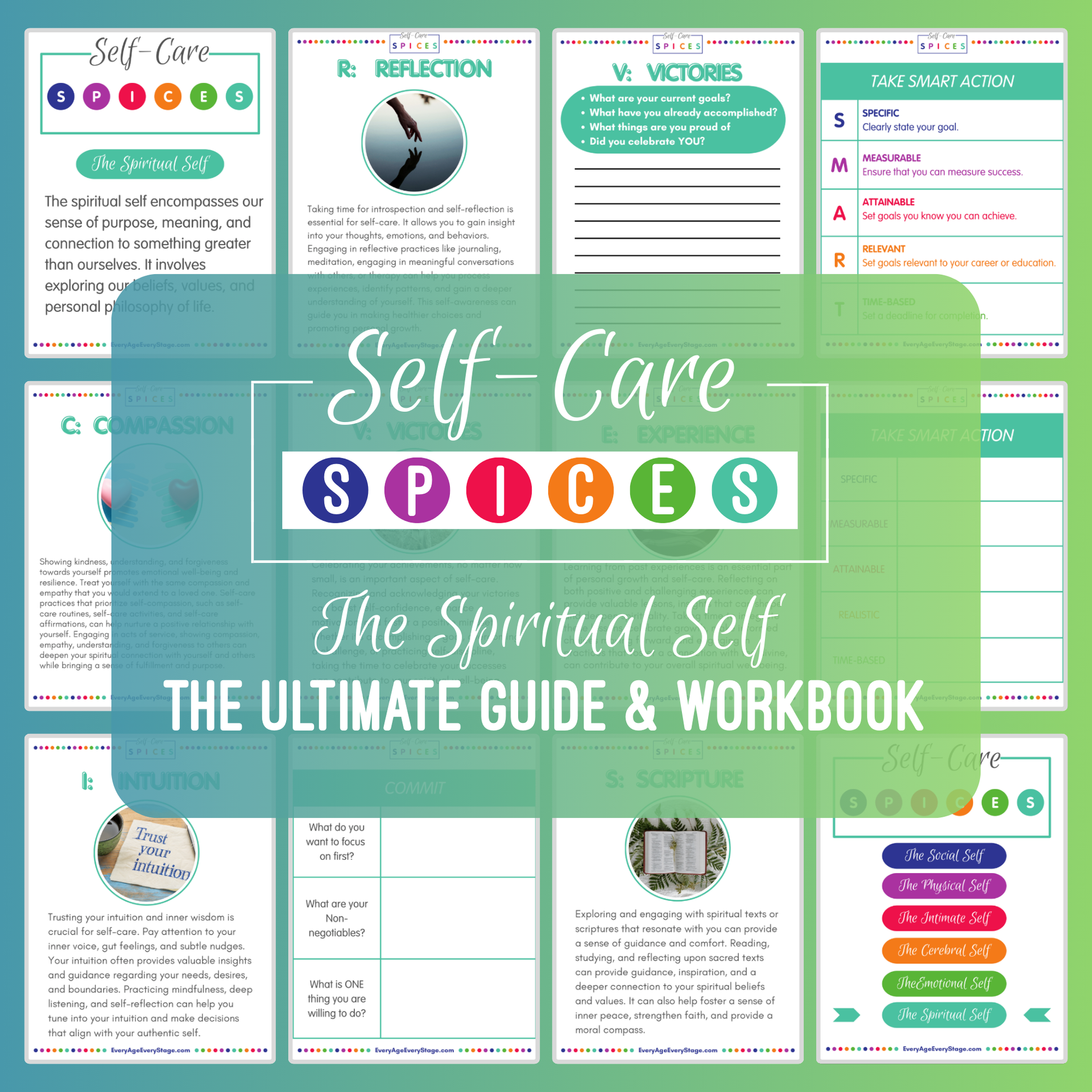 The Spiritual Spice Self-Care Workbook - Purpose, Meaning and Inner Peace