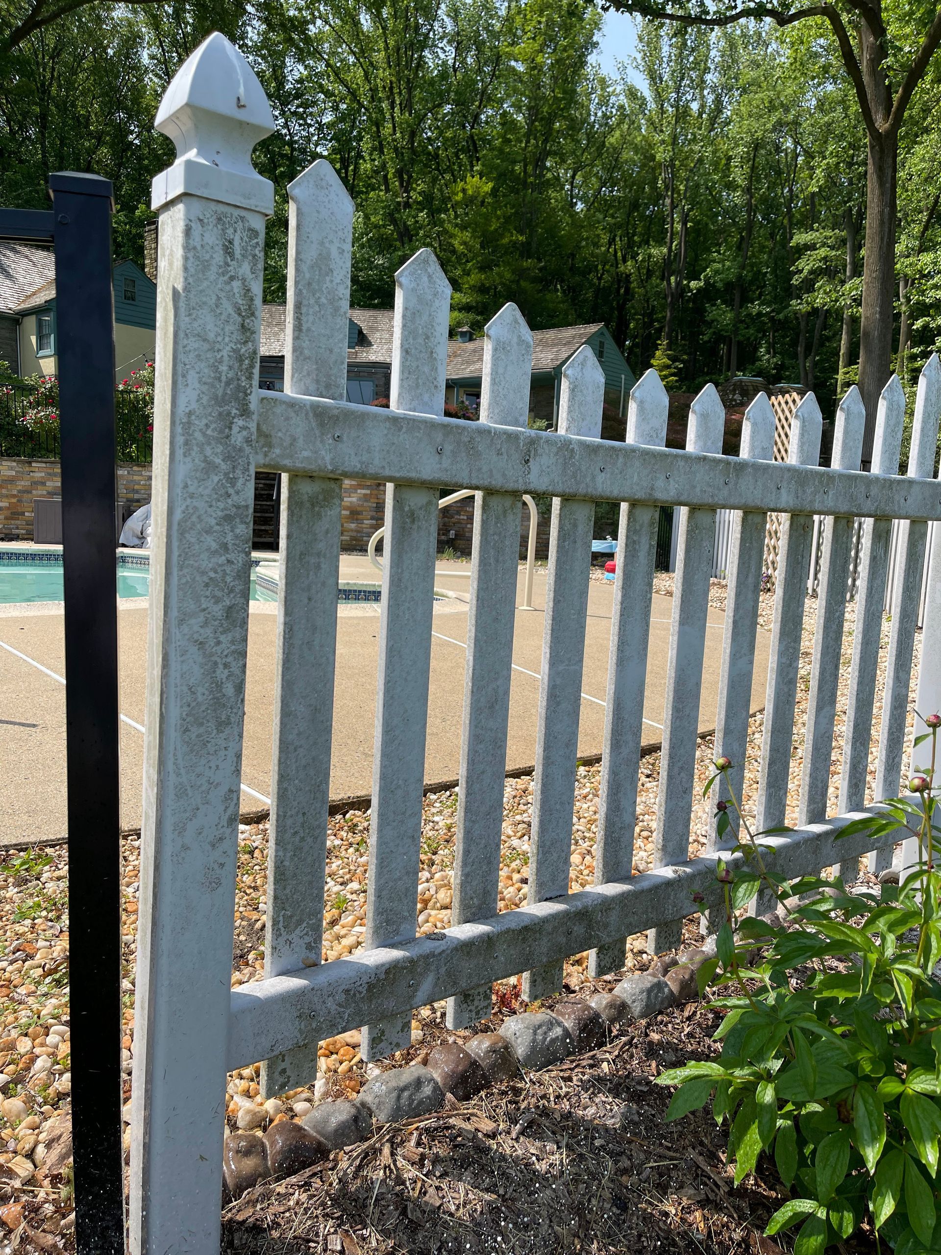Before Fence Power Washing