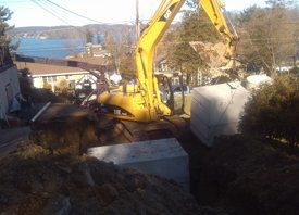 Positioning of Septic Tank — Mahopac, NY — Evans Septic Tank Service