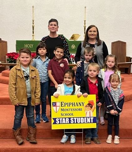 Episcopal schools teachers and kids Christmas party