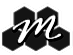 A black and white logo with the letter m on a white background.