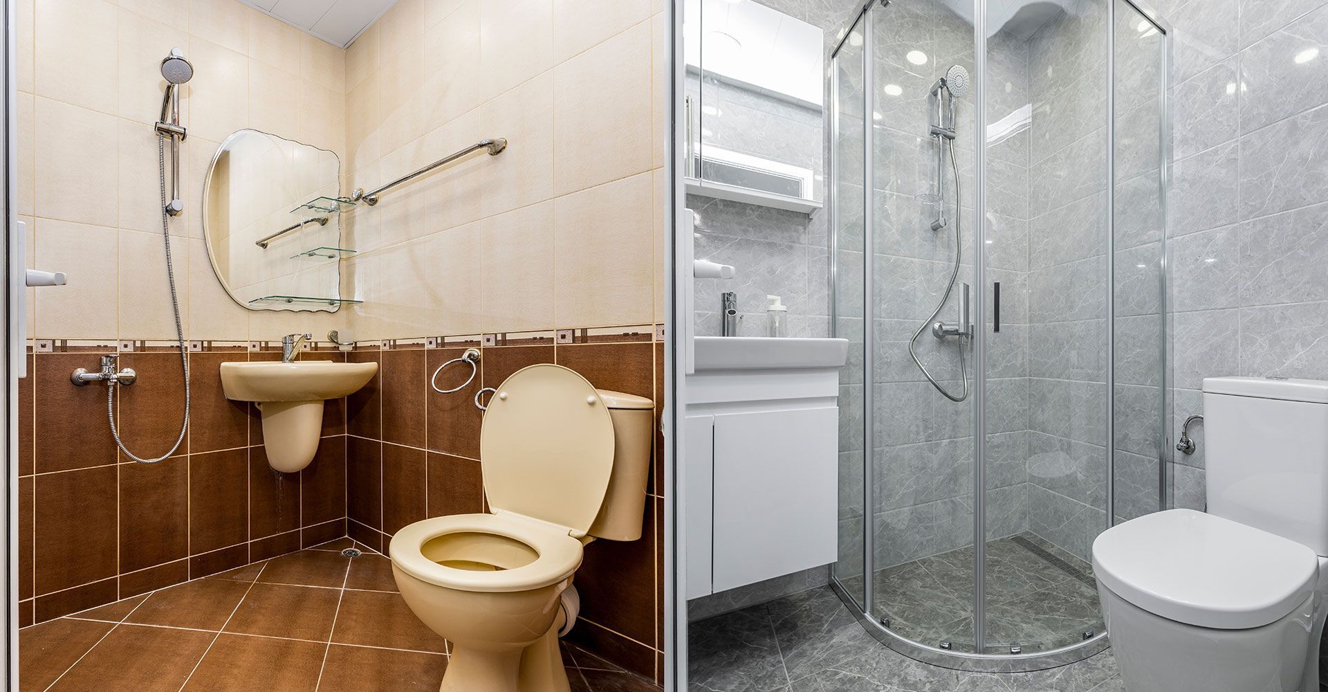Before bathroom remodeling