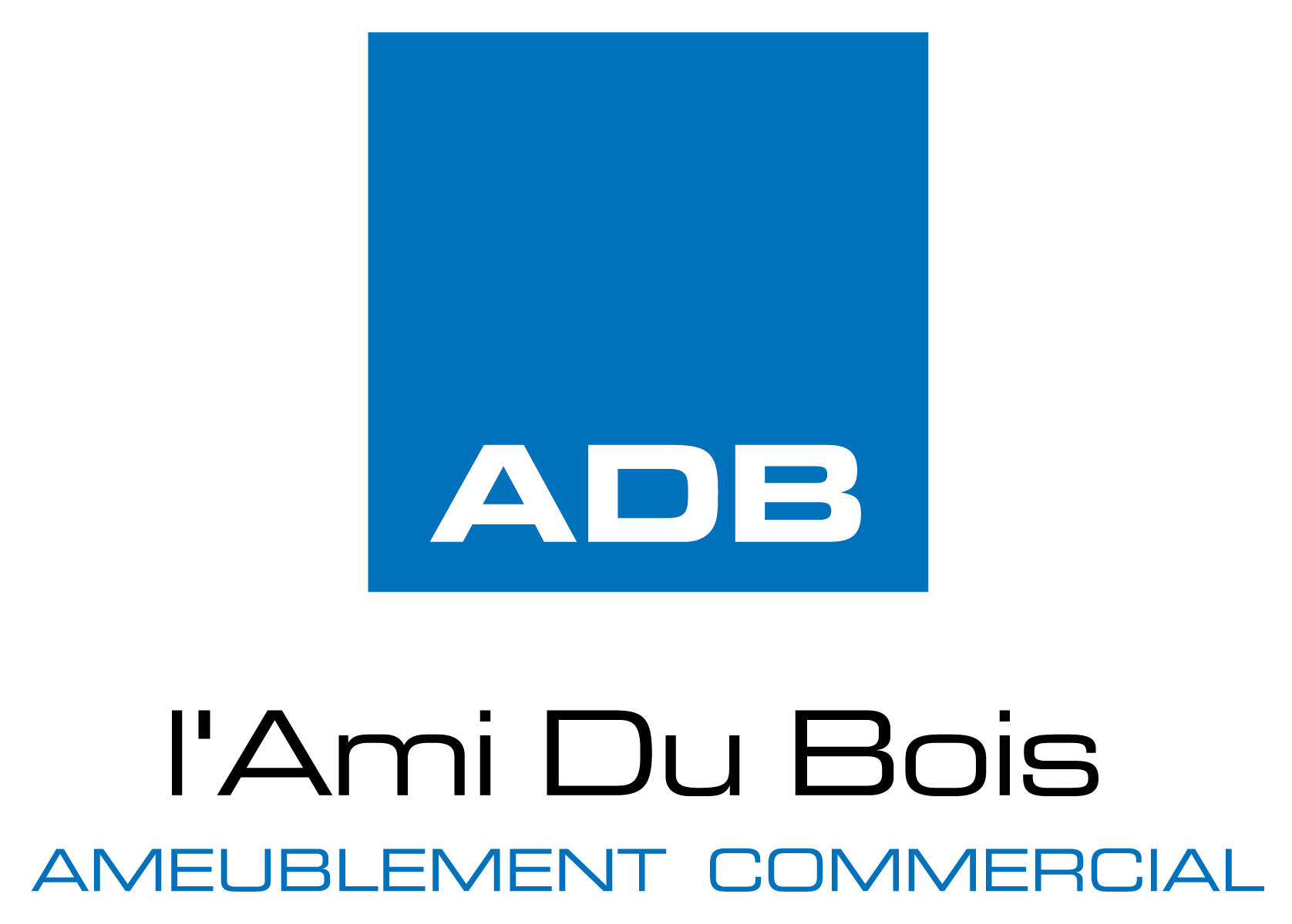 Un carré bleu avec le mot adb dessus.