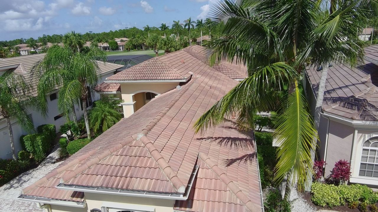 Tile roof surface for an initial roof condition review